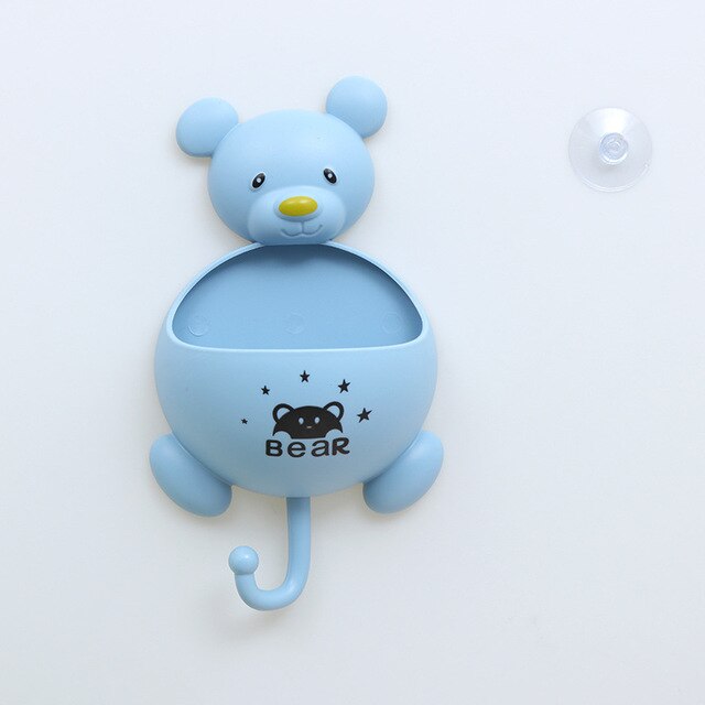 Multifunction Bear Toiletries Toothpaste Holder with Hook Bathroom Sets