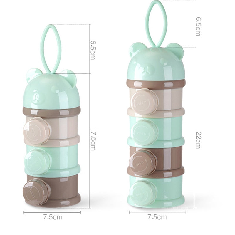 3 / 4 layers Bear Style Portable Baby Food Storage Container