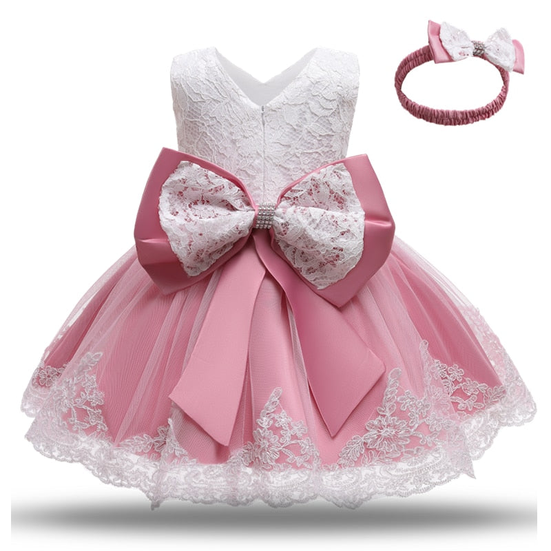 Lace Party Dress for Girls Birthday  Christening