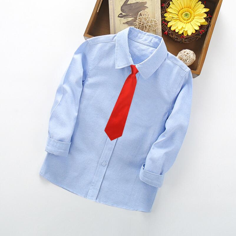 Plain Color Long Sleeve Collar Shirt