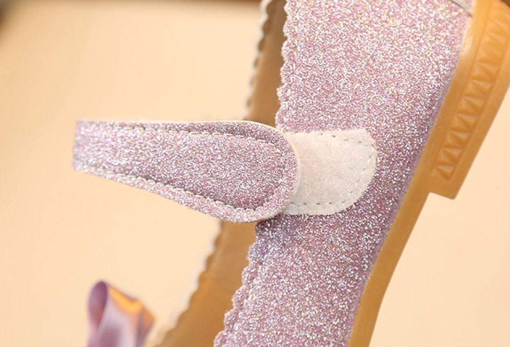 Girls leather bowknot Princess Shoes