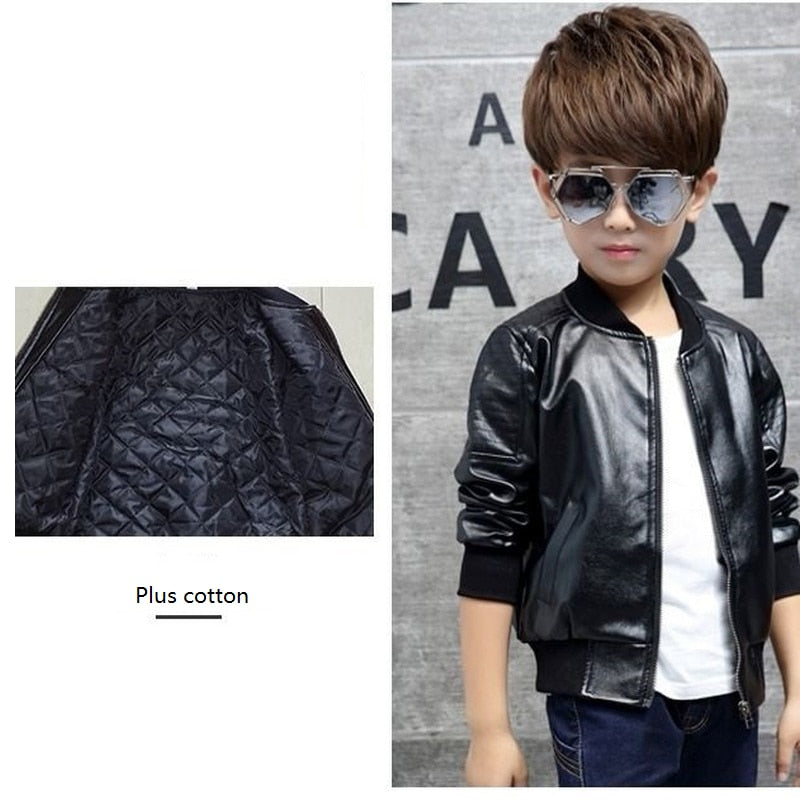 Black PU Leather Jacket