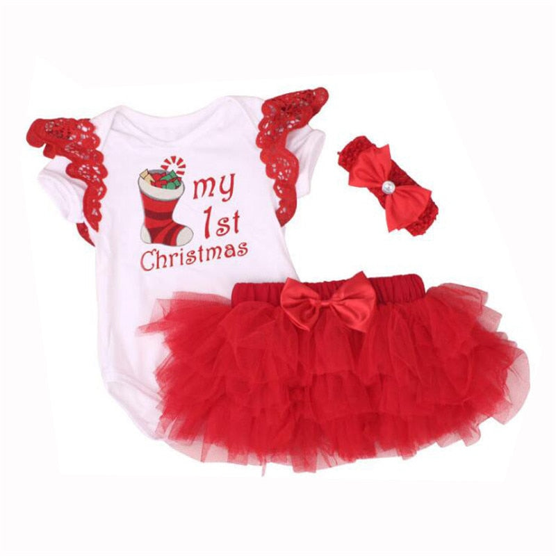 My First Christmas Romper