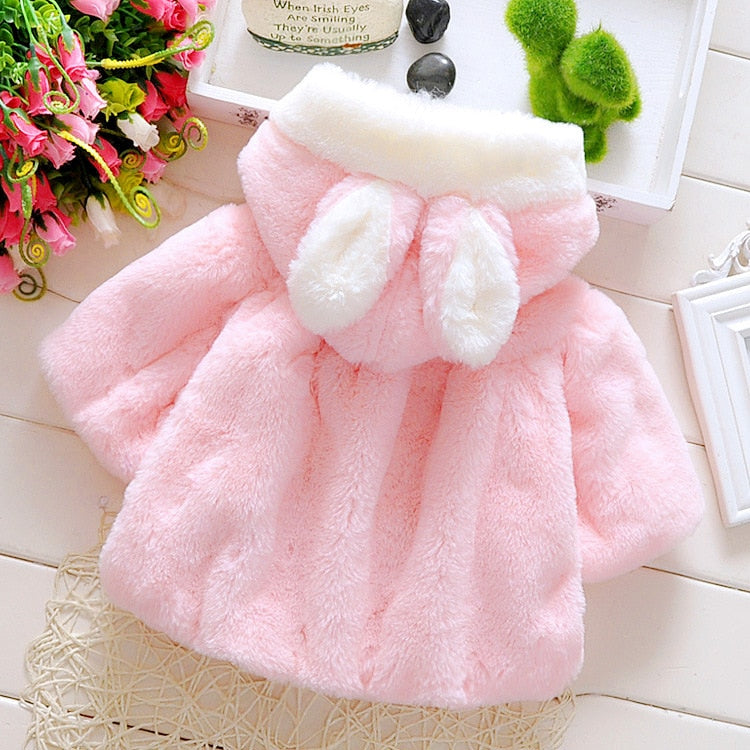 Winter Baby Clothes Fleece Hooded Cloak