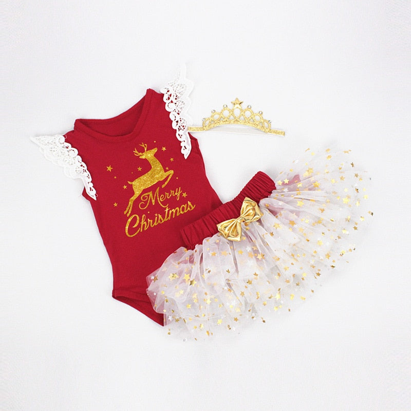 My First Christmas Romper