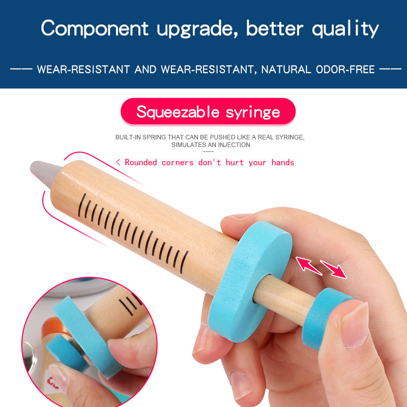 Wooden Pretend Play Doctor Educational Toys