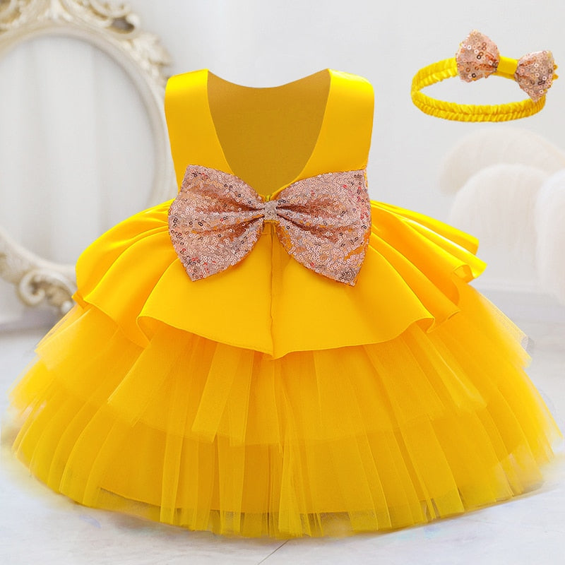 Bow Princess  Party Lace Cake Dress