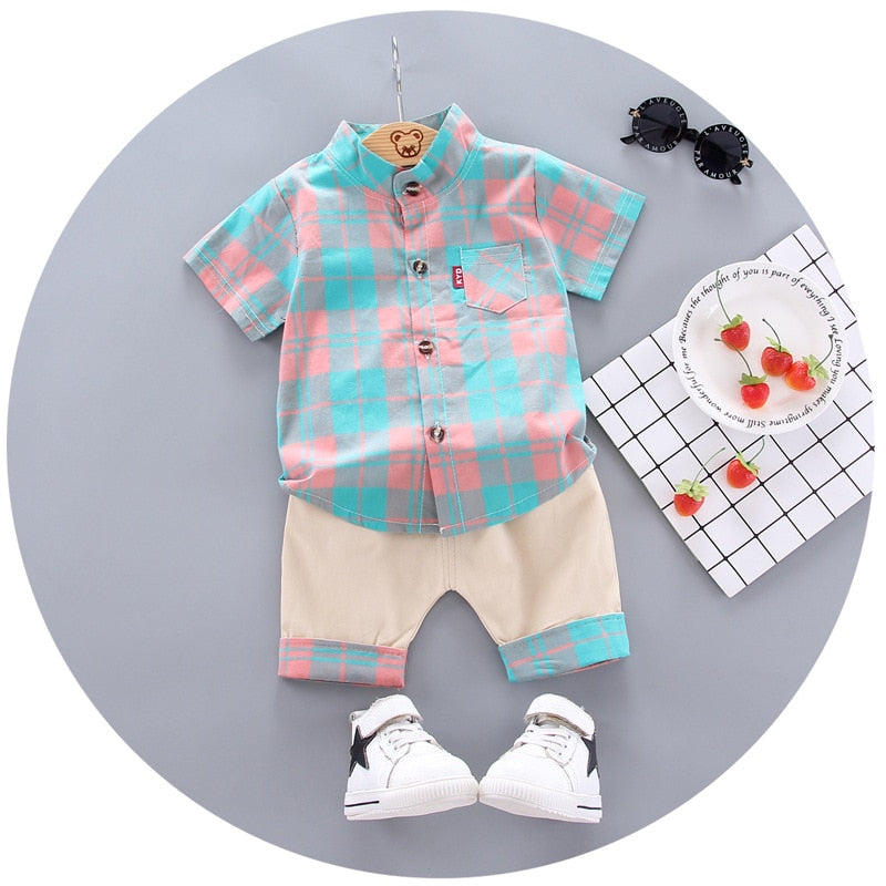 Boys shirt and Shorts Pants 2 pieces Clothing sets