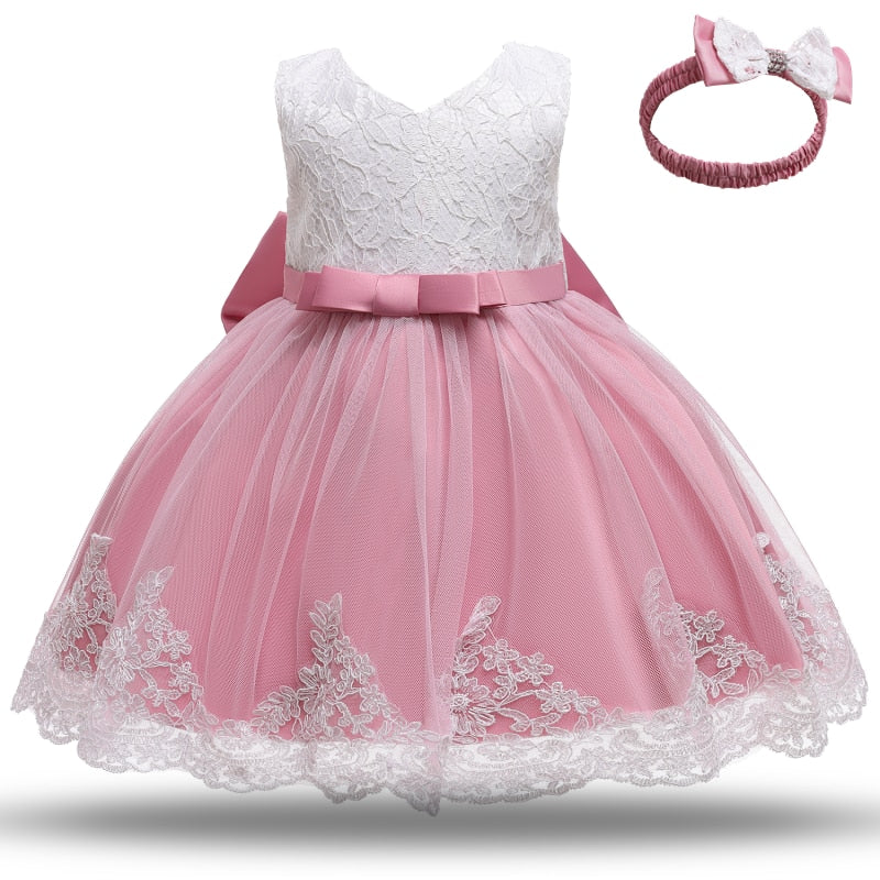 Lace Party Dress for Girls Birthday  Christening