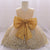 Big Bow Champagne  Baby Girl Dress