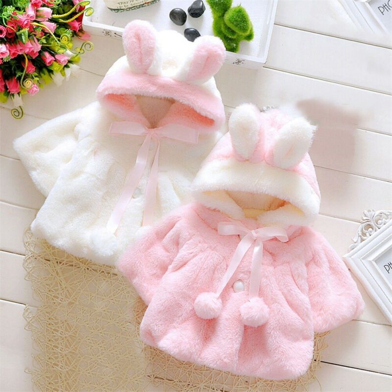 Winter Baby Clothes Fleece Hooded Cloak