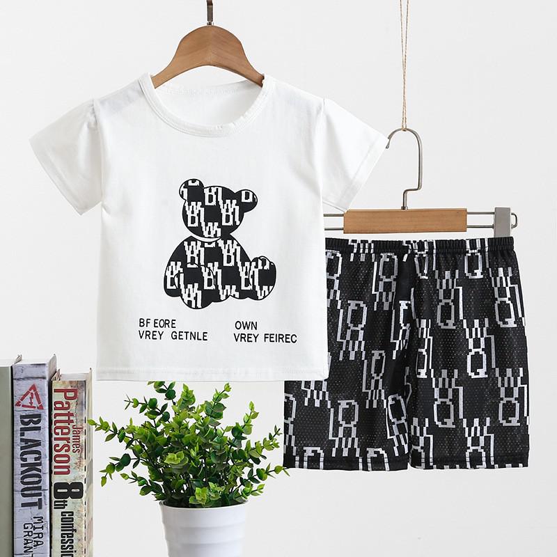 2pcs Cartoon Infantil Short Sleeve Set