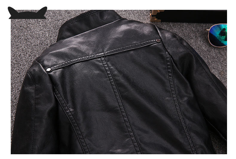 leather jacket coat