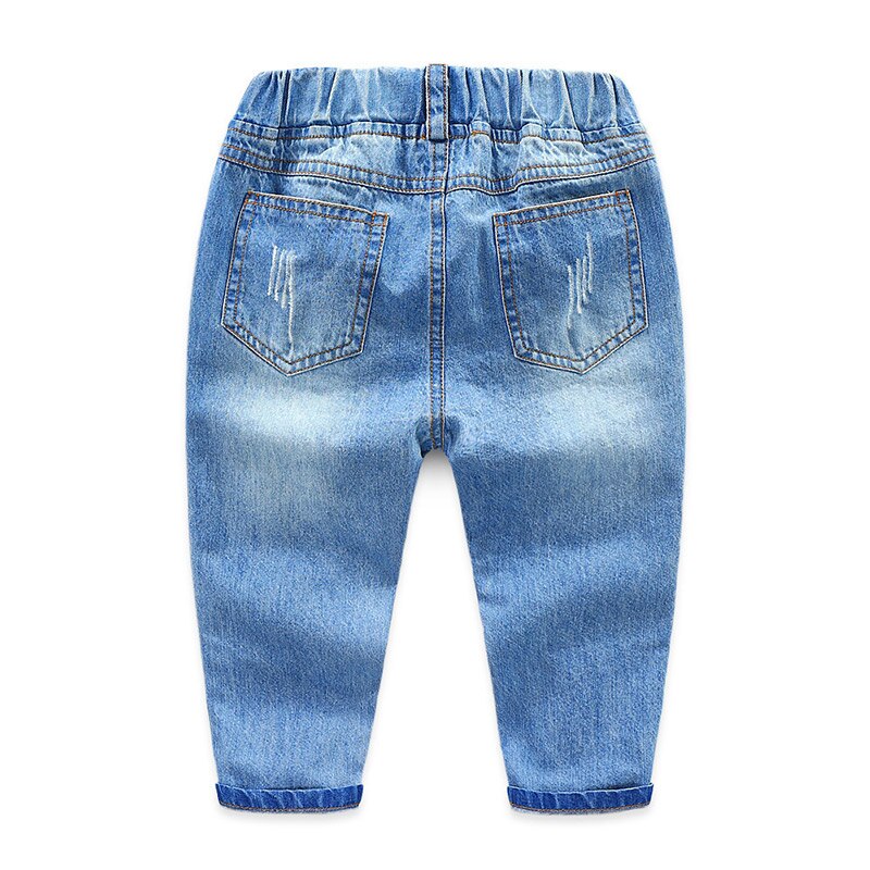 Novelty Elastic  Long Jeans Pants