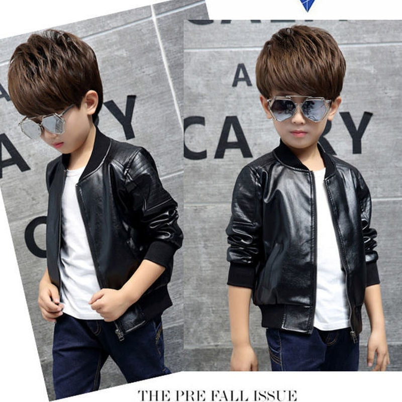 Black PU Leather Jacket