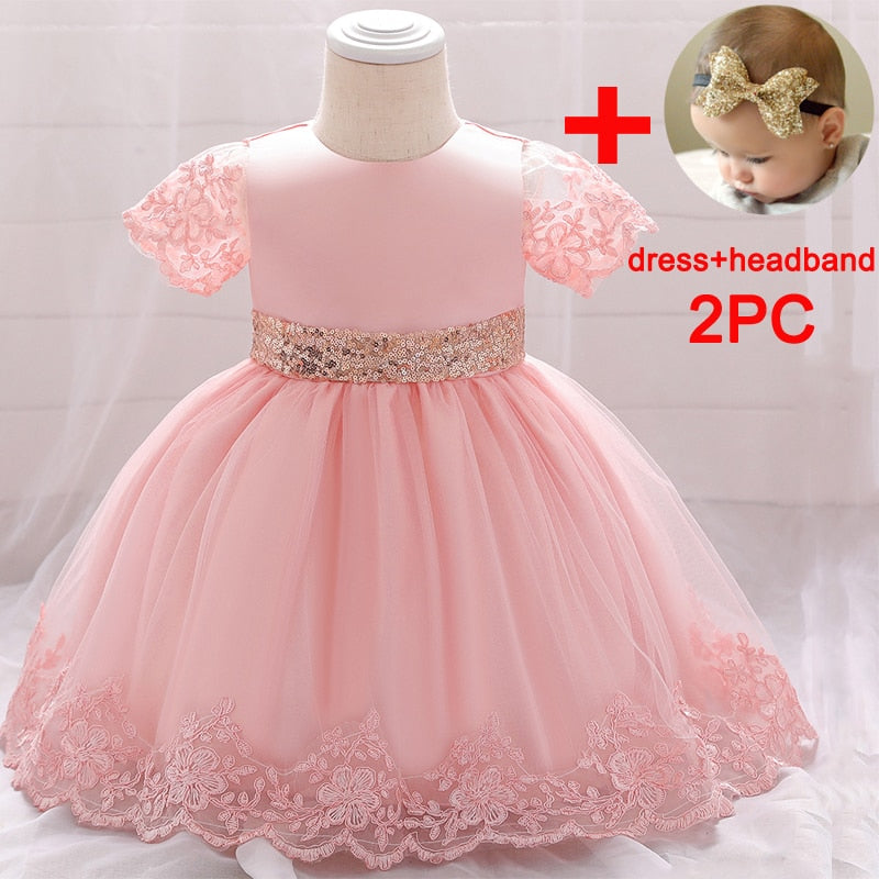 Lace Christening Girl Dress