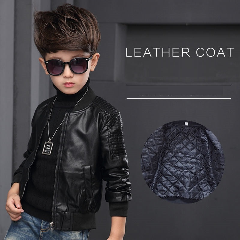 Black PU Leather Jacket