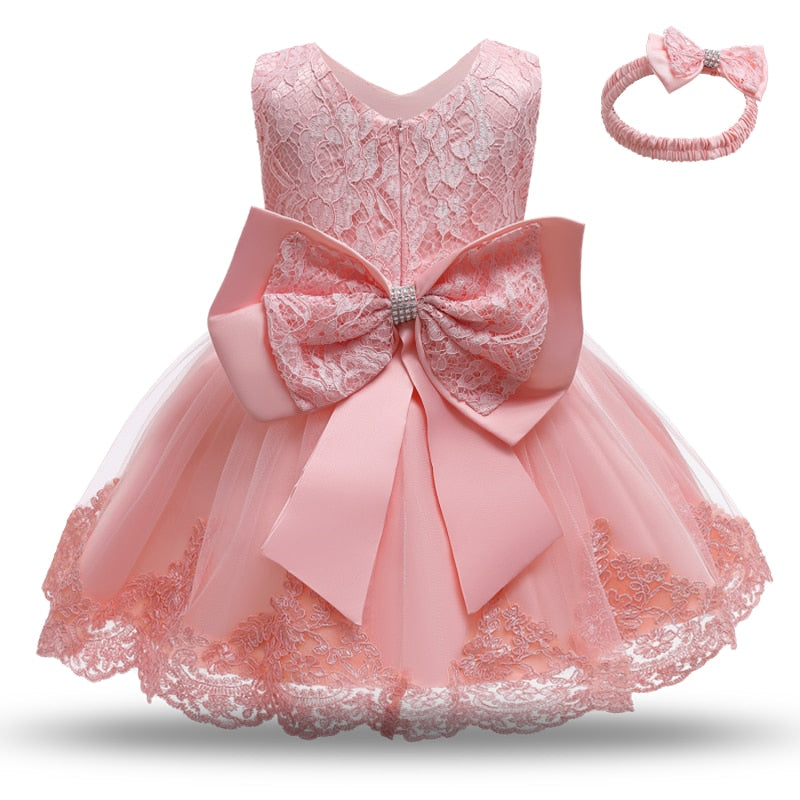 Lace Party Dress for Girls Birthday  Christening