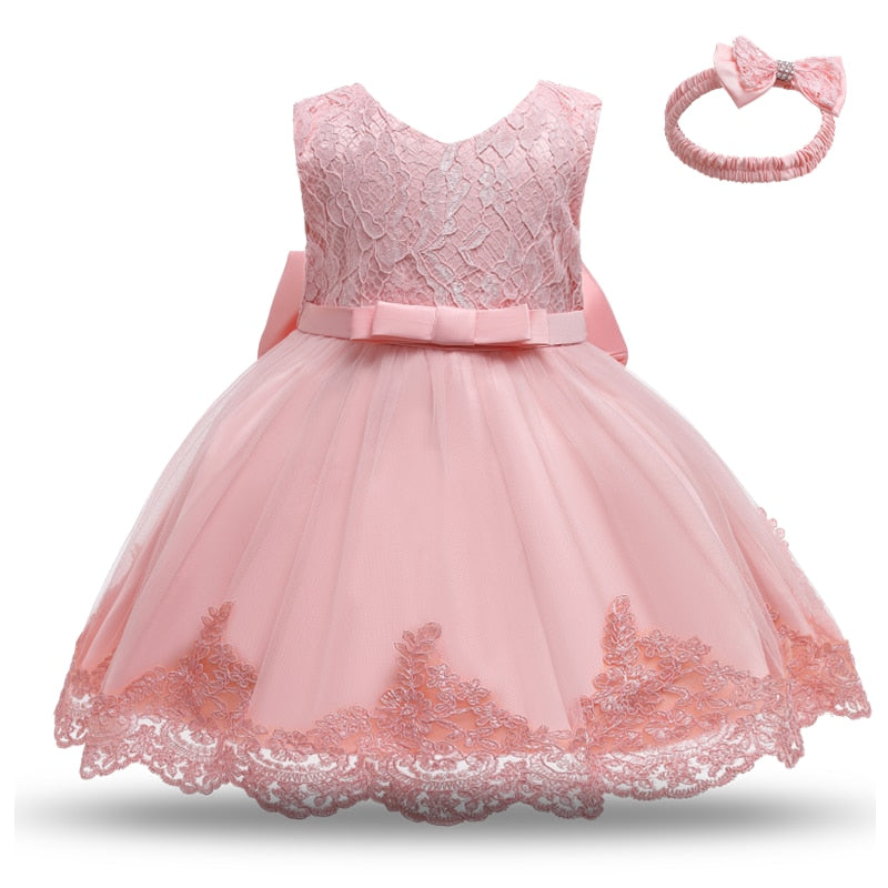 Lace Party Dress for Girls Birthday  Christening