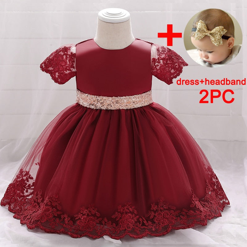 Lace Christening Girl Dress