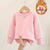 Warm Cotton Long-sleeve Girl Top