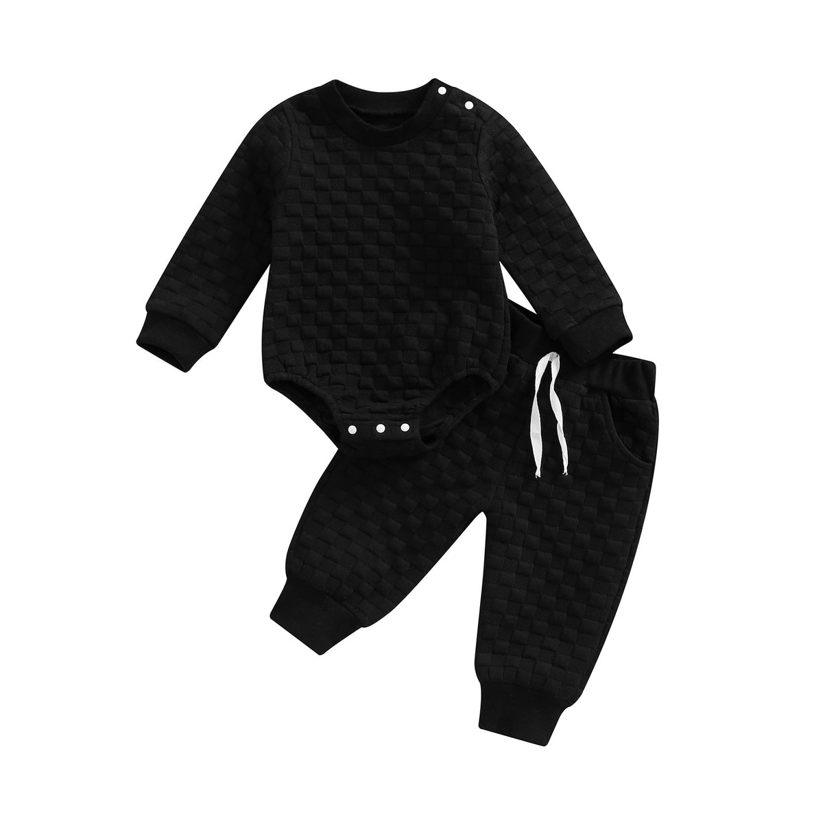 Unisex Long Sleeve Romper s 2Pcs Set