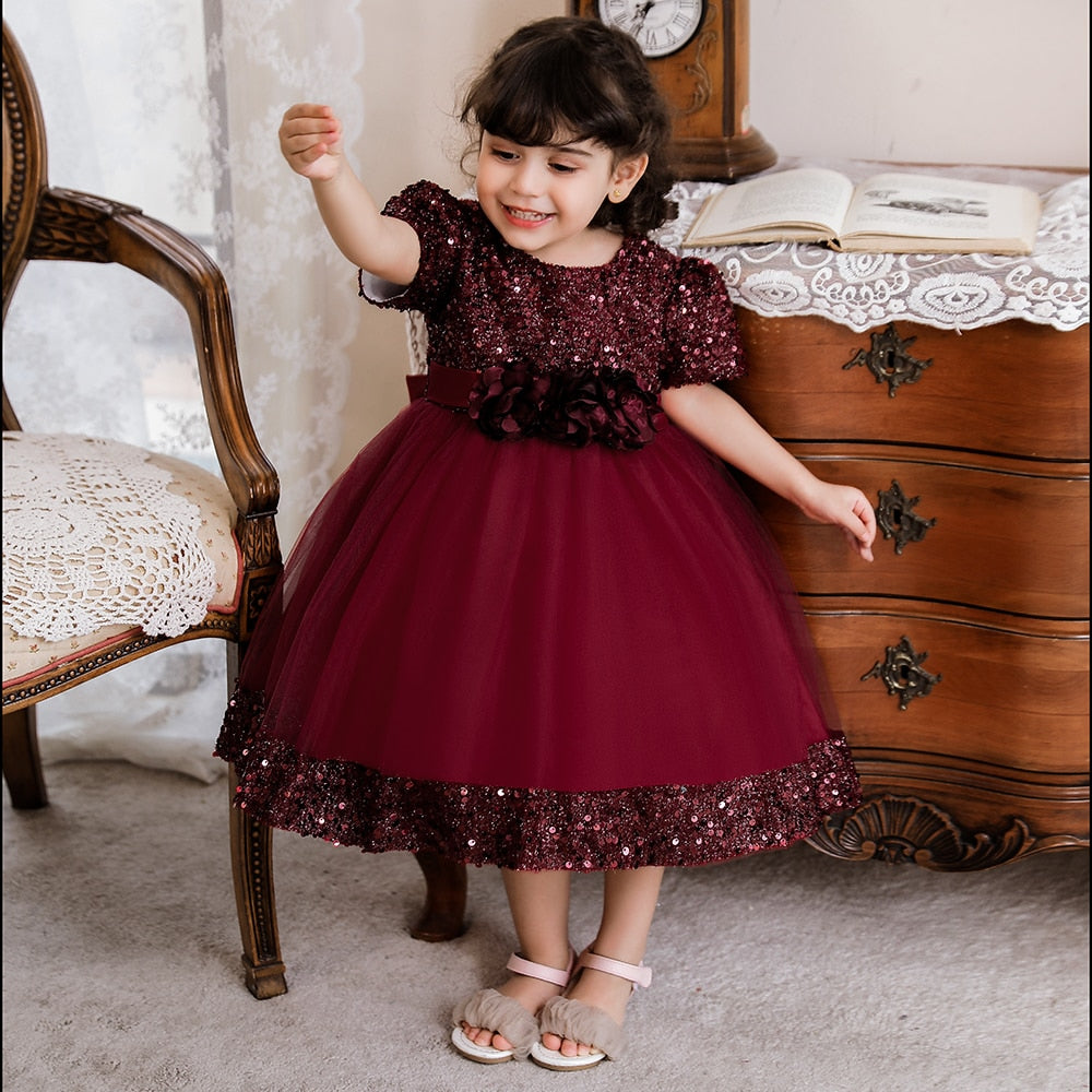 Sequin  Baptism Dress