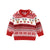 Boy Christmas Sweater Patchwork Crew Neck Long Sleeve