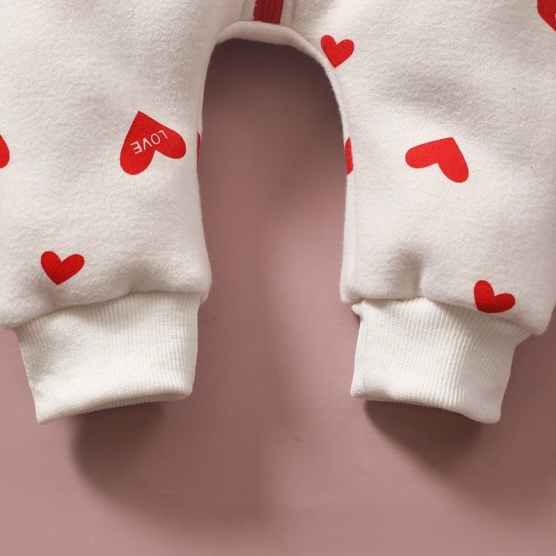 Cute Hooded thick Warm Romper