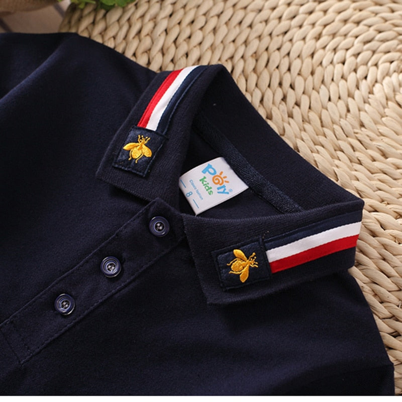 Polo Short Sleeve Collar  Fashion Baby Boys Shirts