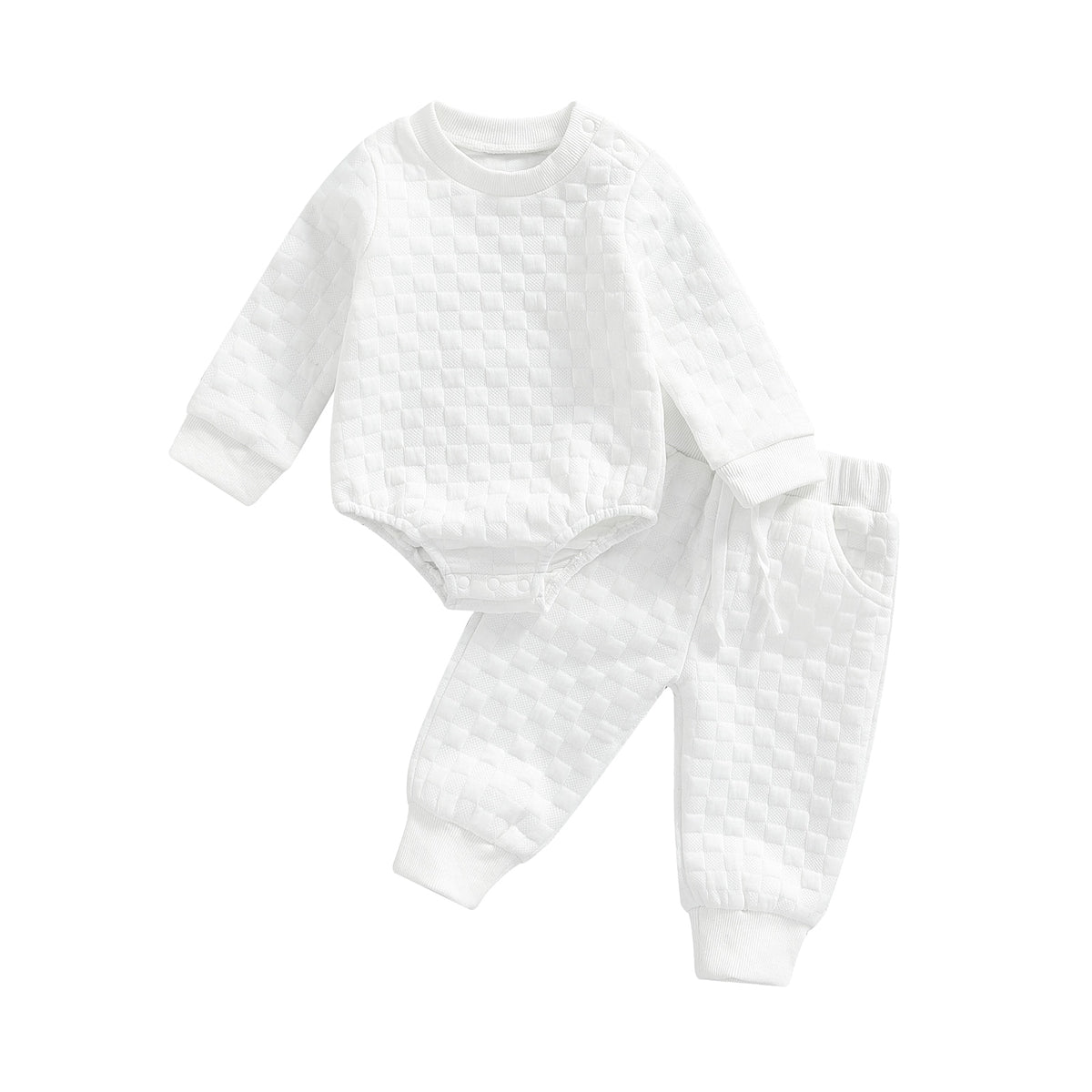 Unisex Long Sleeve Romper s 2Pcs Set