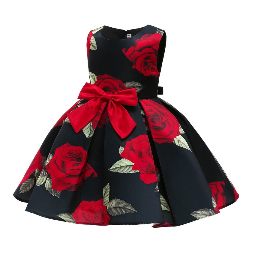 Rose Flower  Elegant Dress