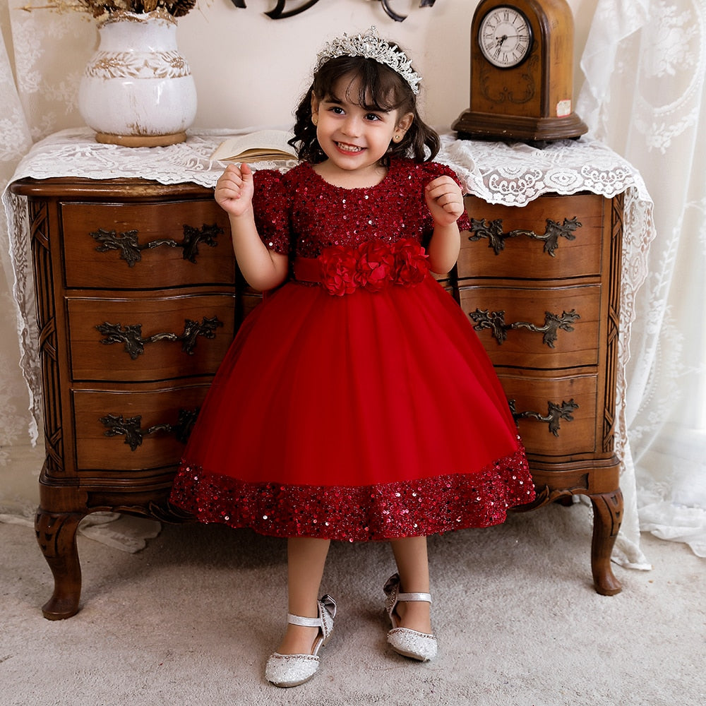 Sequin  Baptism Dress