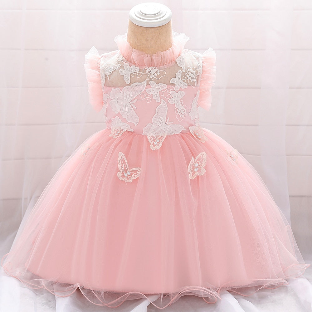 Butterfly Lace Tulle Girl Dress