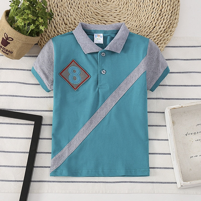 Fashion Patchwork Boy T-shirt