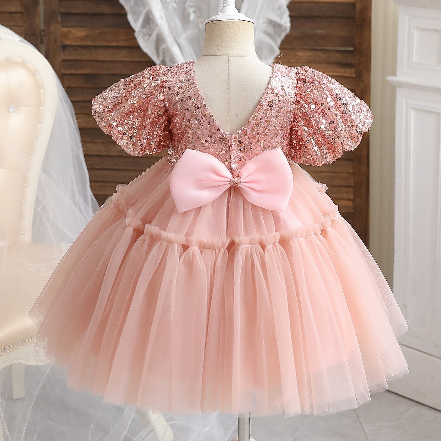 Christening Tutu Gown Vestido