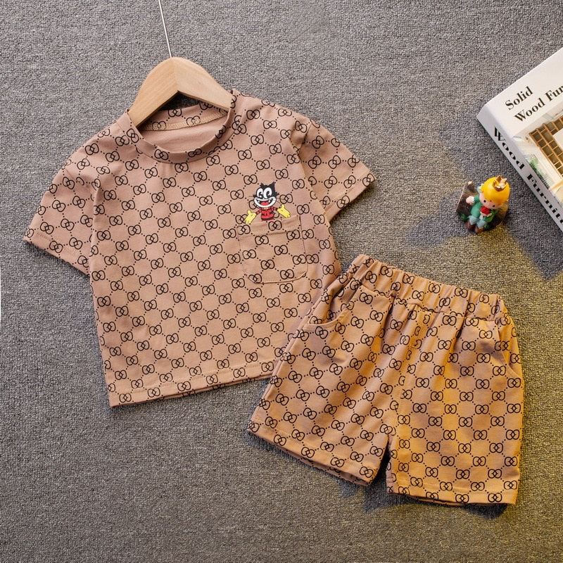 2PcsSummer Boys Clothes Sets