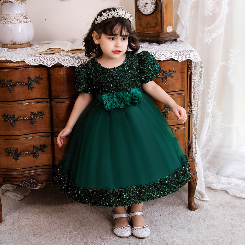 Sequin  Baptism Dress