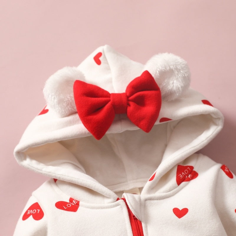 Cute Hooded thick Warm Romper