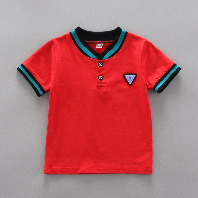 Simple Baby Polo Shirt Set