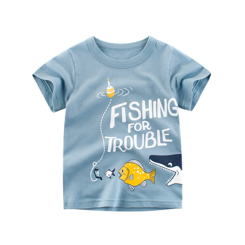 Children Short Sleeve Cotton Top