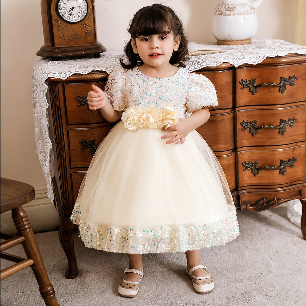 Sequin  Baptism Dress